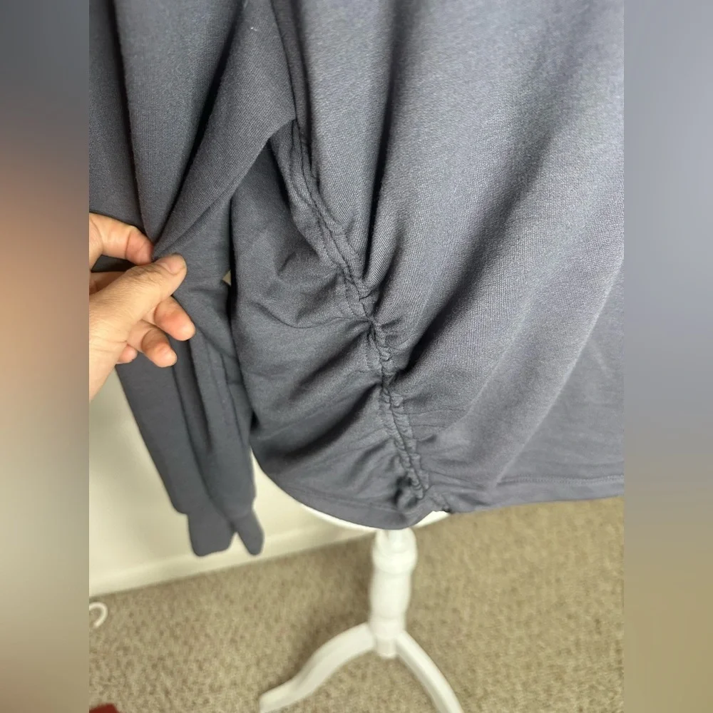 Sincerely Jules Sweatshirt Cinch hips Purple/Grey Size M - Picture 3 of 9